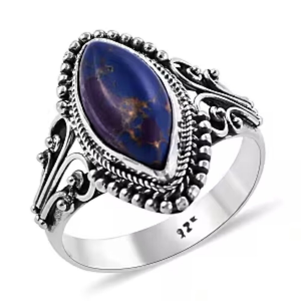 Bali Legacy Mojave Turquoise 4.75 ctw Solitaire Ring Sterling Silver New